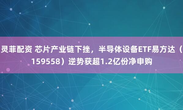 灵菲配资 芯片产业链下挫，半导体设备ETF易方达（159558）逆势获超1.2亿份净申购