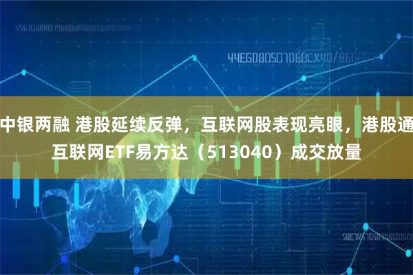 中银两融 港股延续反弹，互联网股表现亮眼，港股通互联网ETF易方达（513040）成交放量